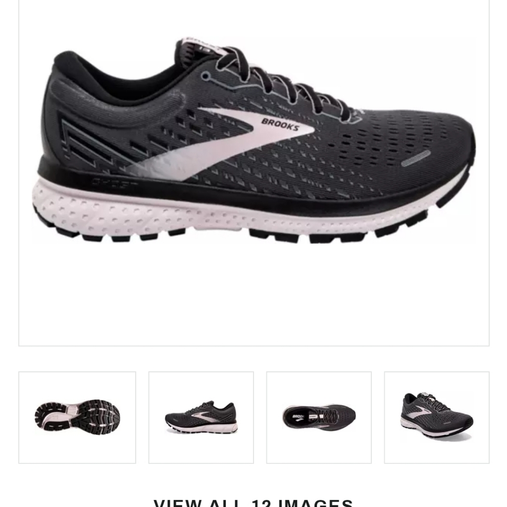 Brooks Ghost 13 Womens Road Running Shoe Black Violet